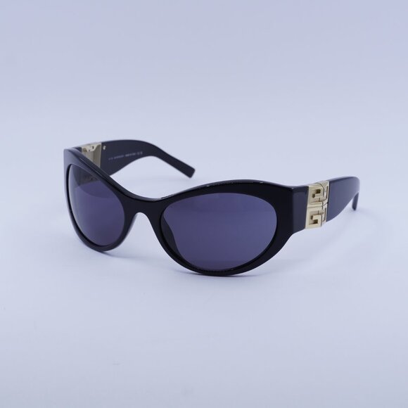 ?️ New Givenchy GV40073I 01A Sunglasses - Black/Gold Frame, Grey Lenses main image 8